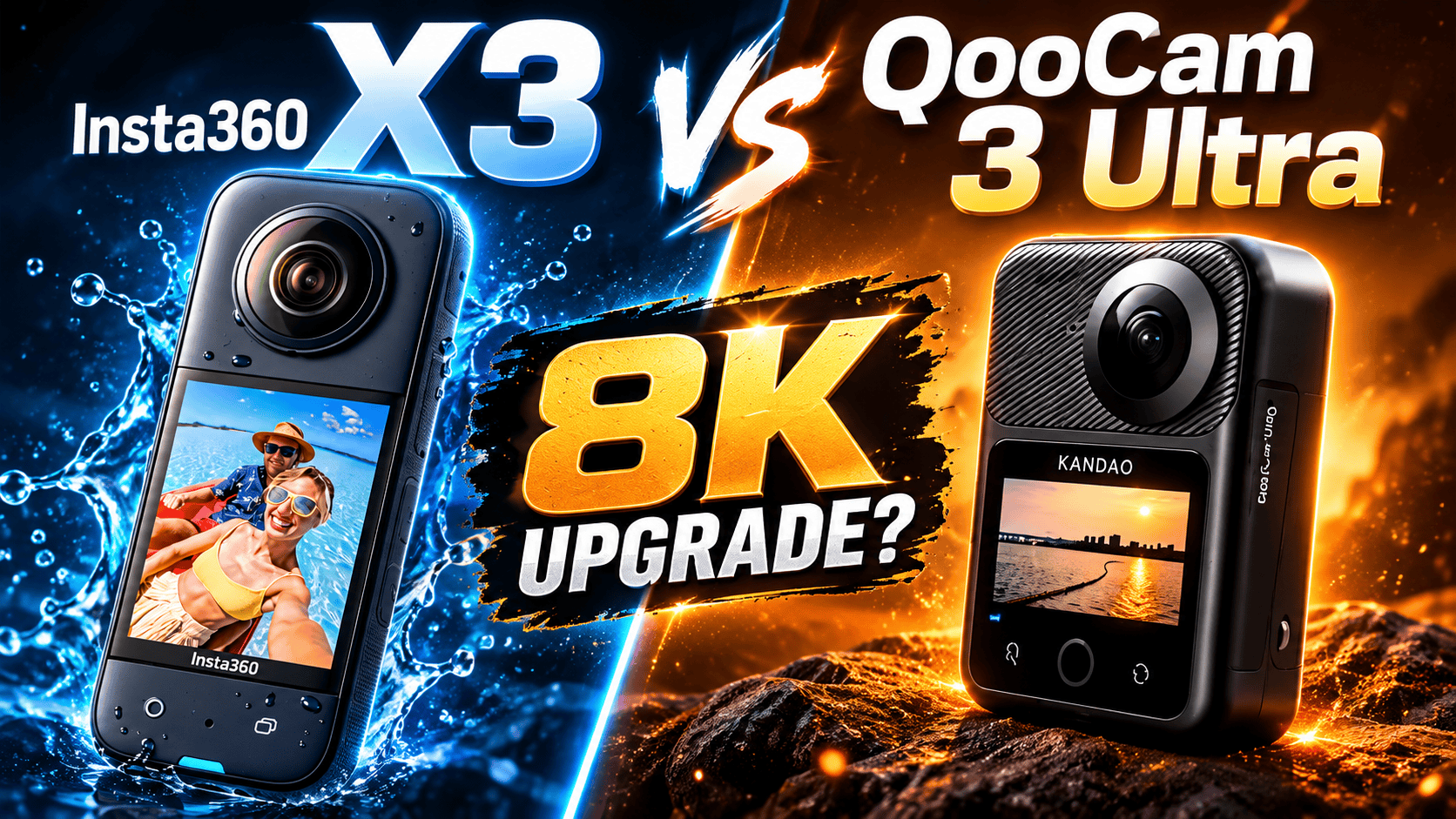 Insta360 X3 vs QooCam 3 Ultra: Specs and the 8K Upgrade
