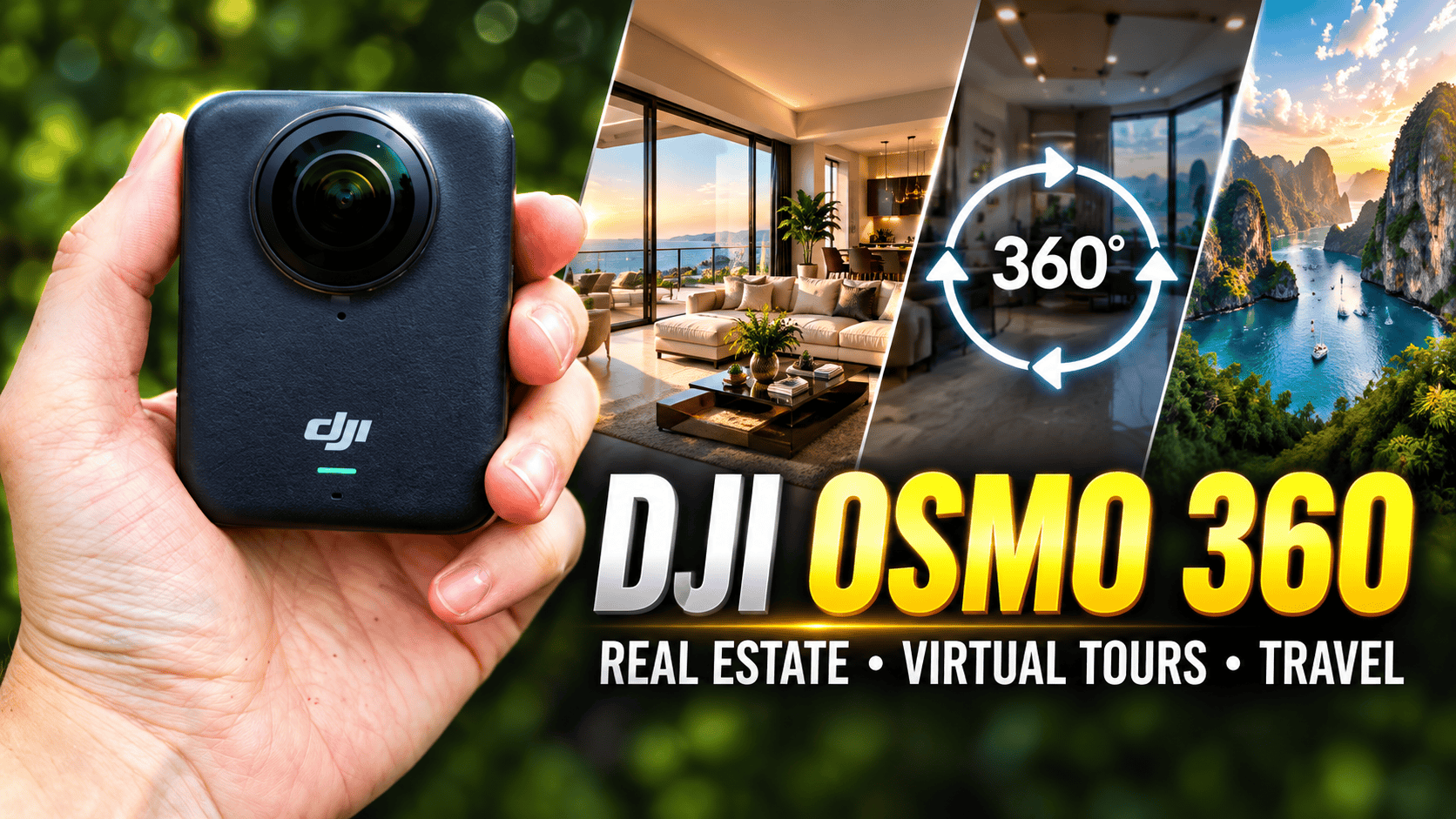 DJI Osmo 360 for Real Estate, Virtual Tours & Travel