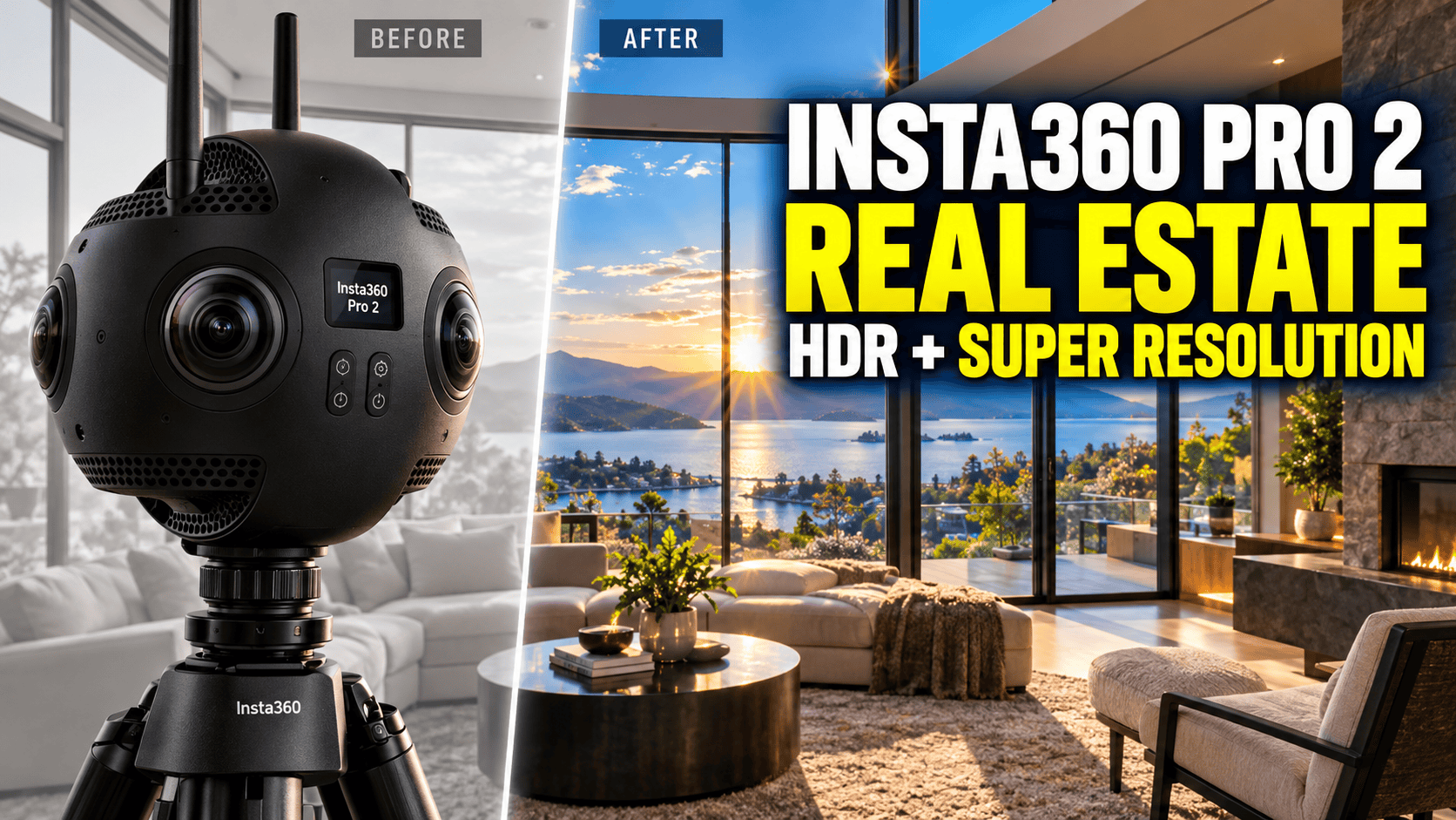 Insta360 Pro 2 for Real Estate: HDR & Super Resolution