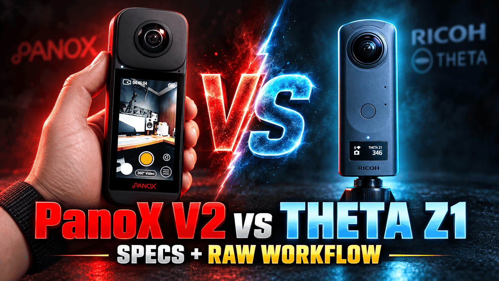PanoX V2 vs Ricoh Theta Z1: Specs and RAW Workflows