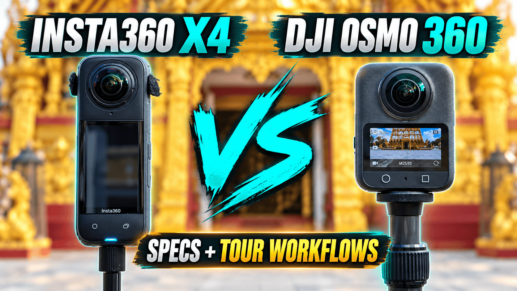 DJI Osmo 360 vs Insta360 X4: Full Specs and Tour Workflows