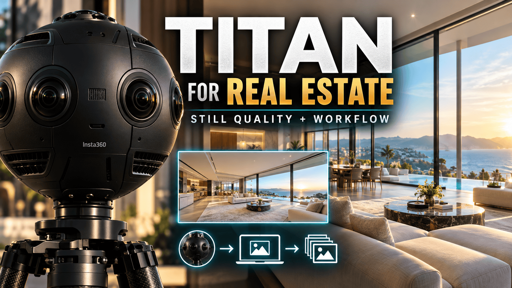 Insta360 Titan for Real Estate: Still Quality & Workflow