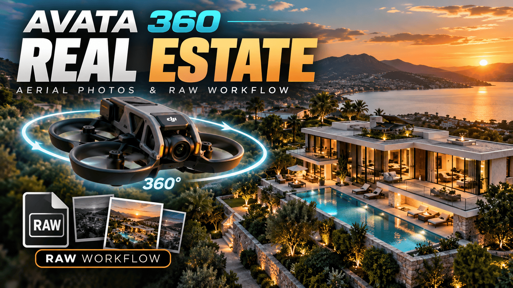 DJI Avata 360 for Real Estate: Aerial Photos & RAW Workflow