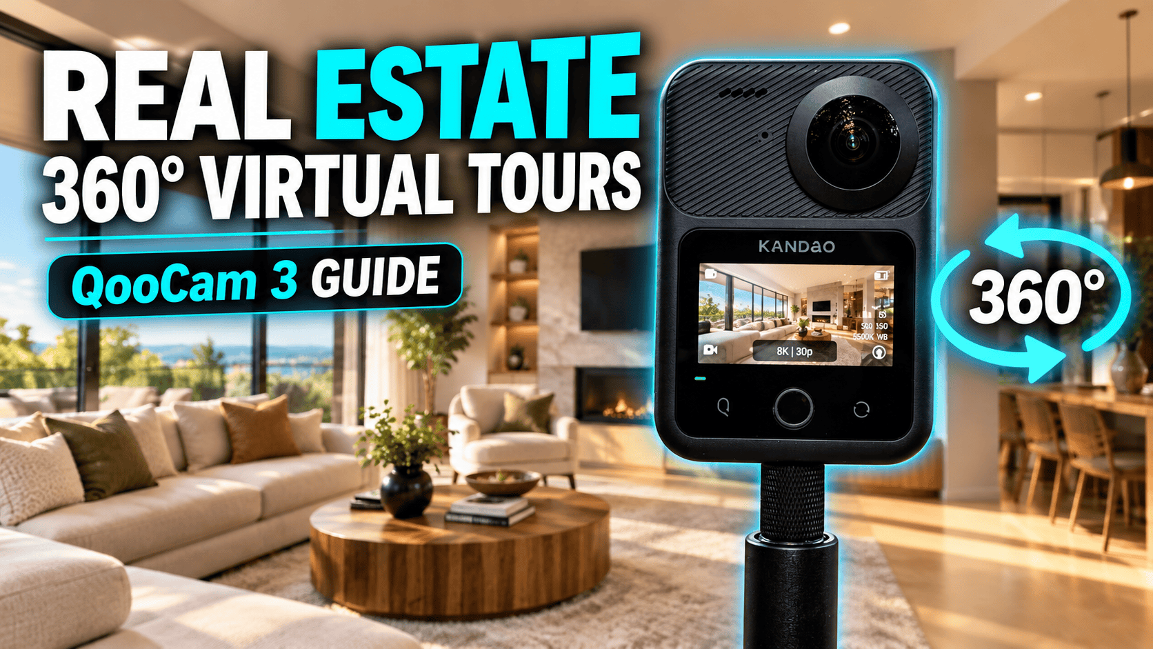 Kandao QooCam 3: Real Estate & 360 Virtual Tour Guide