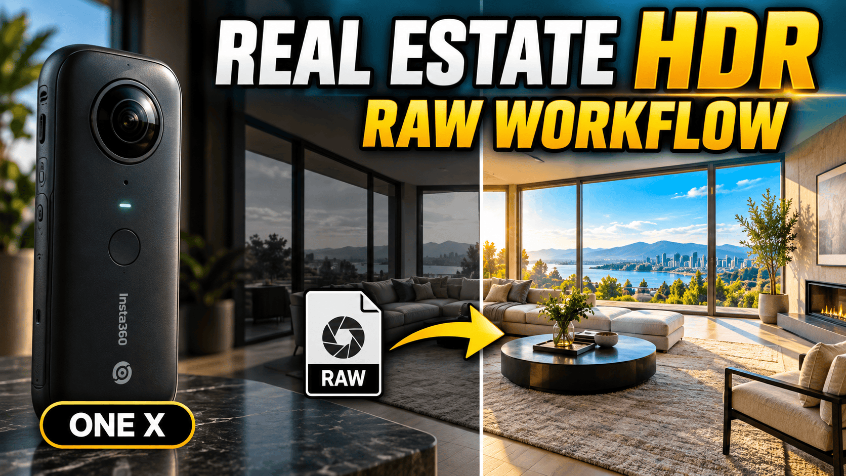 Insta360 ONE X for Real Estate: HDR Photos & RAW Workflow