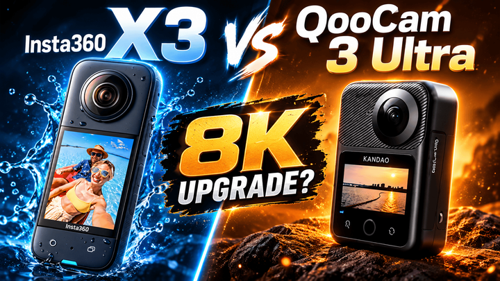 Insta360 X3 vs QooCam 3 Ultra: Specs and the 8K Upgrade