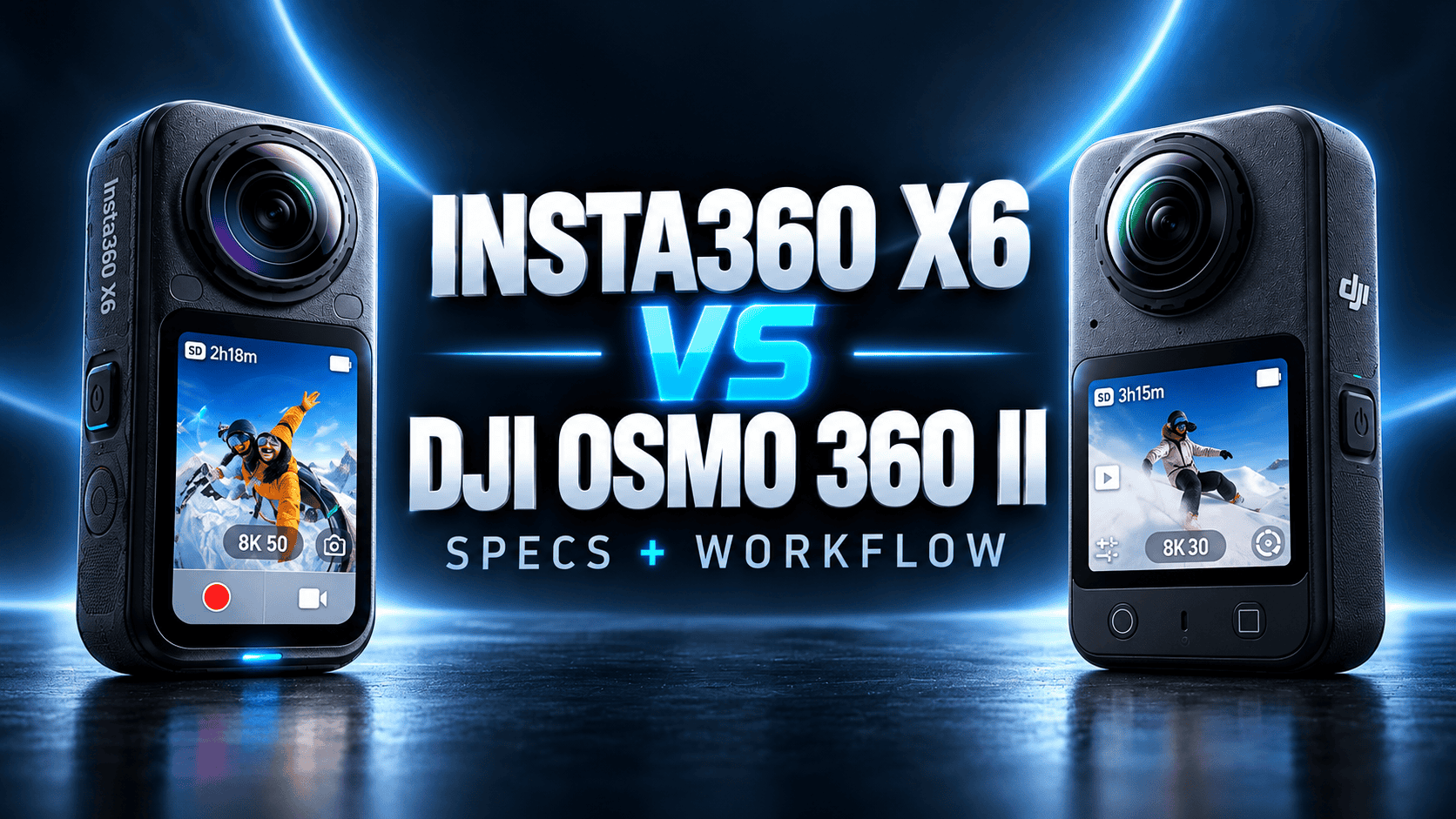 DJI Osmo 360 II vs Insta360 X6: Specs and Workflow
