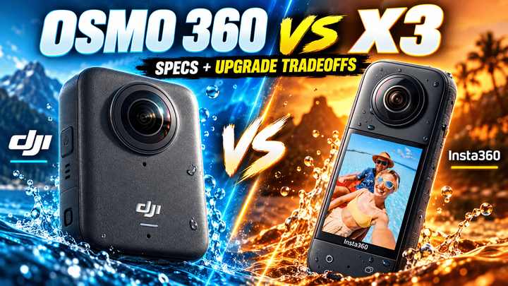 DJI Osmo 360 vs Insta360 X3: Full Specs and Upgrade Tradeoffs