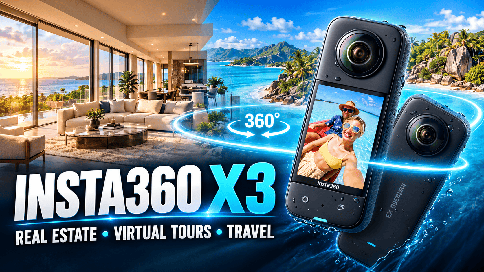 Insta360 X3 for Real Estate, Virtual Tours & Travel