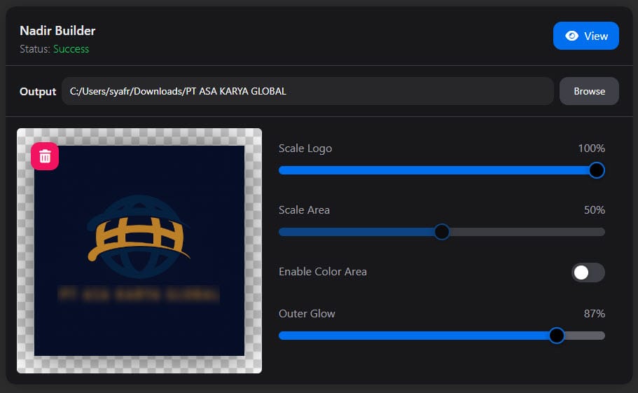 Create a Nadir Patch from Your Logo