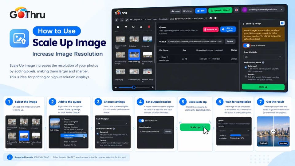 How to Scale Up Images