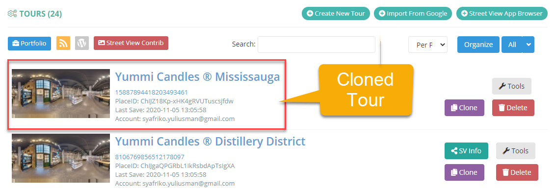 How to Clone a Tour Using GoThru