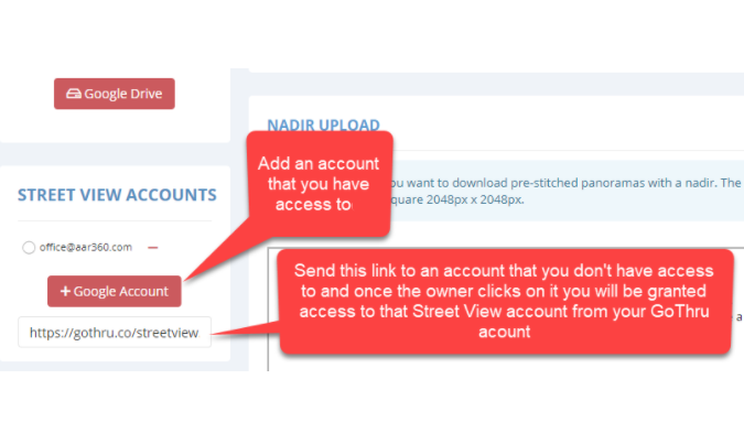 How To Add A Client`s Street View Account To Your GoThru Account