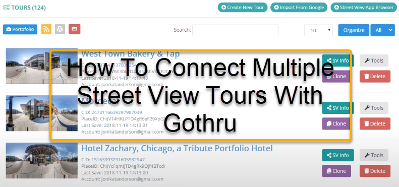 How To Connect Multiple Street View Tours With Gothru