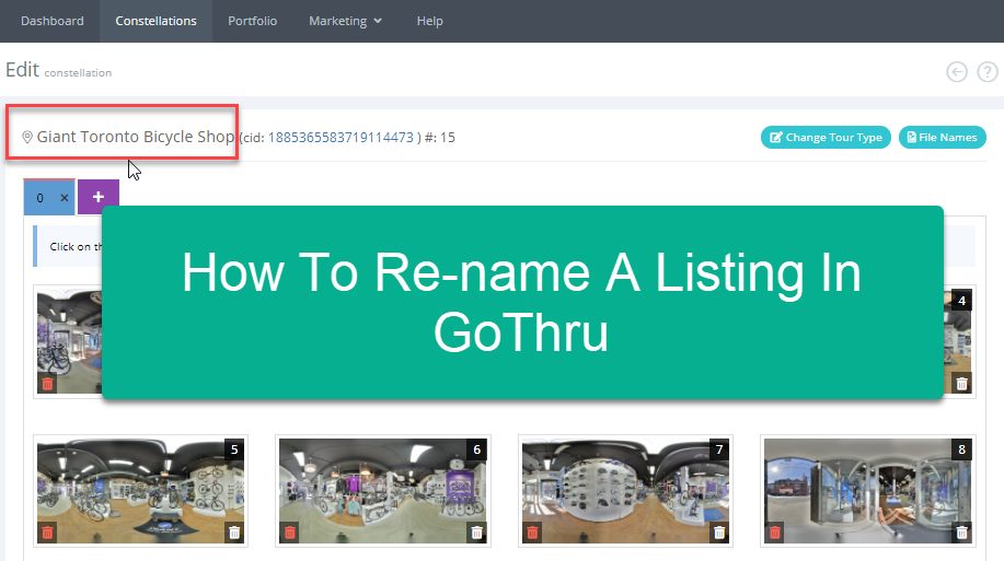 How To Re-name A Listing In GoThru