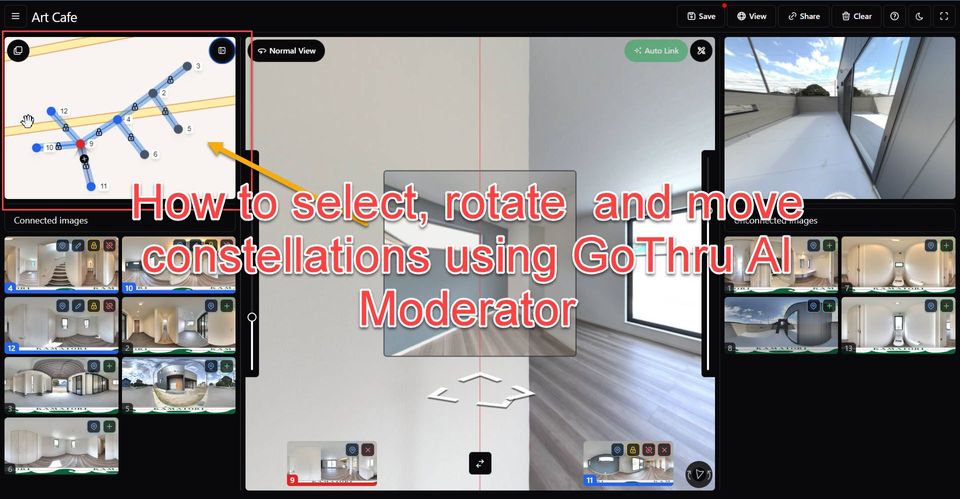How to select, rotate  and move constellations using all new GoThru AI Moderator
