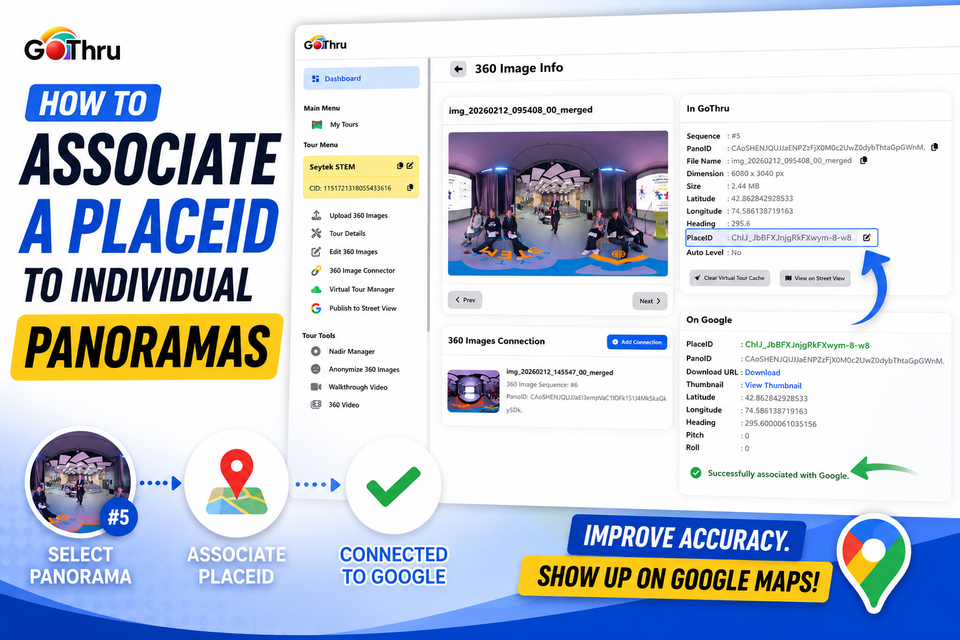 How To Associate a PlaceId to Individual Panoramas
