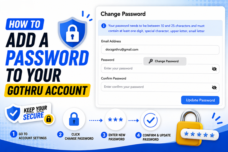 How to Add a Password to Your Gothru Account