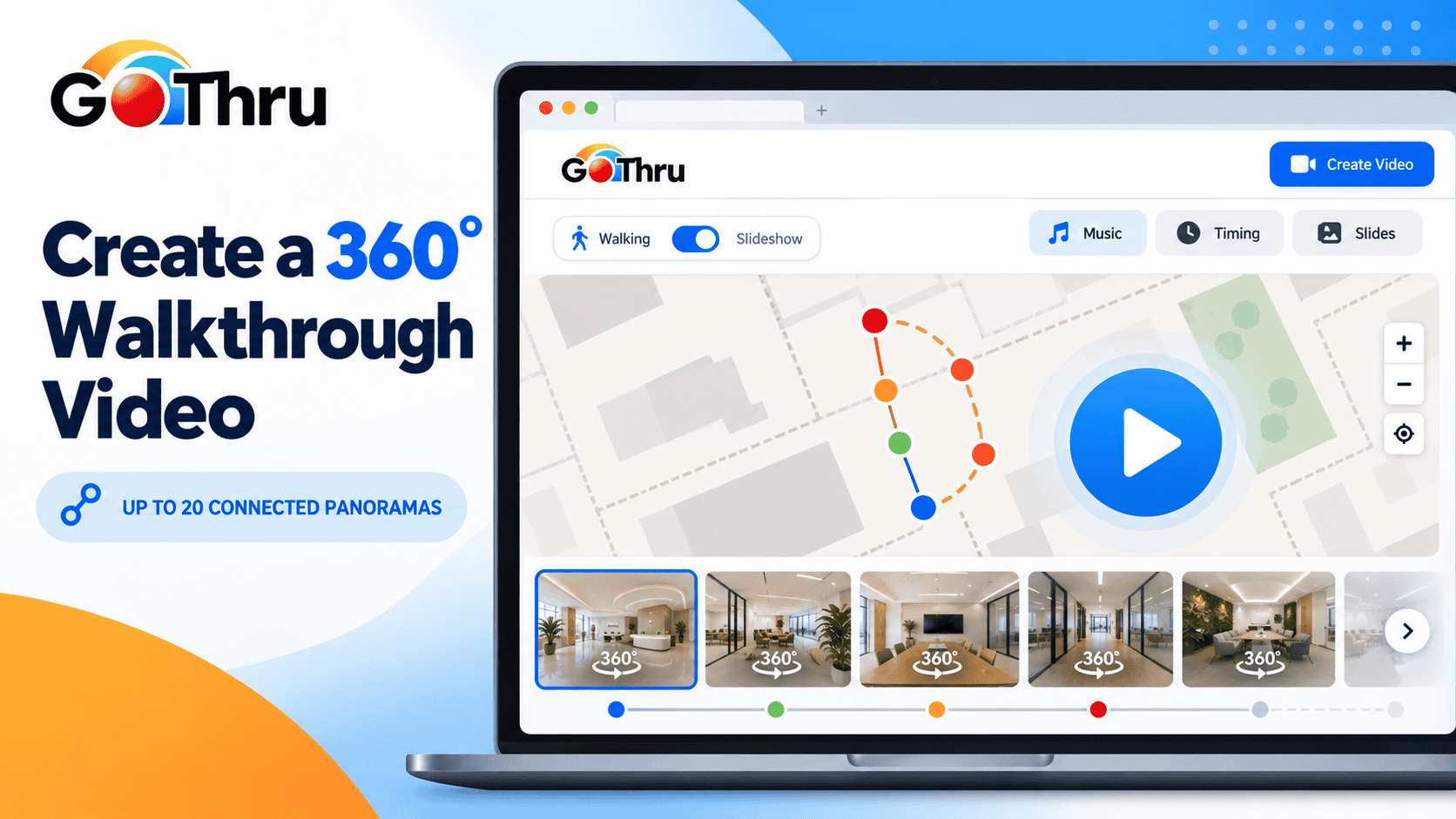 How To Create A Walkthrough Video That Walks You Through Up To 20 Connected 360 Images.